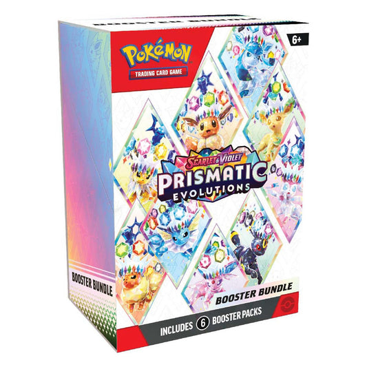 PRE-ORDER: Pokemon TCG: Scarlet & Violet - Prismatic Evolutions Booster Bundle (6)